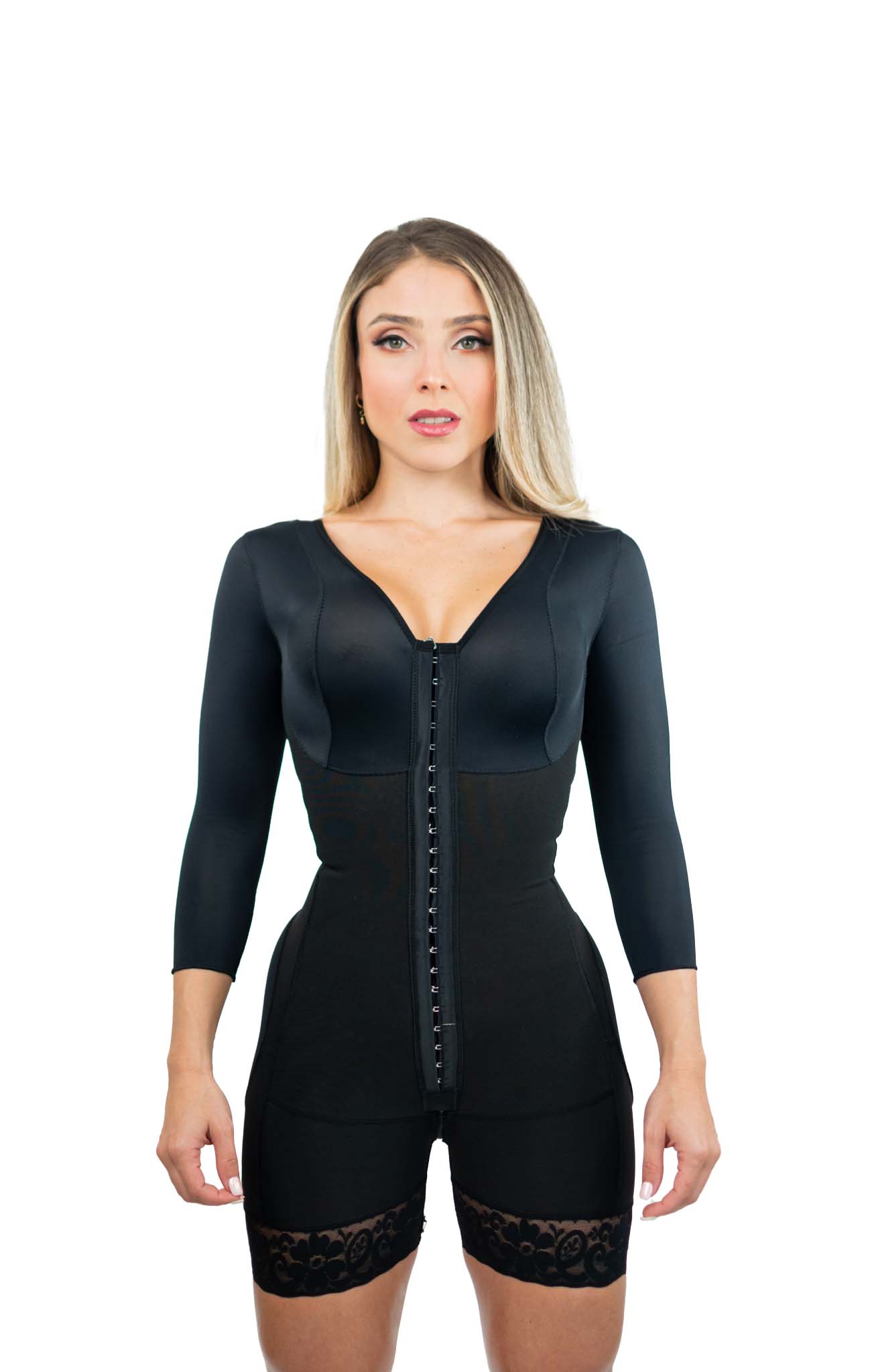 Faja con sujetador con mangas