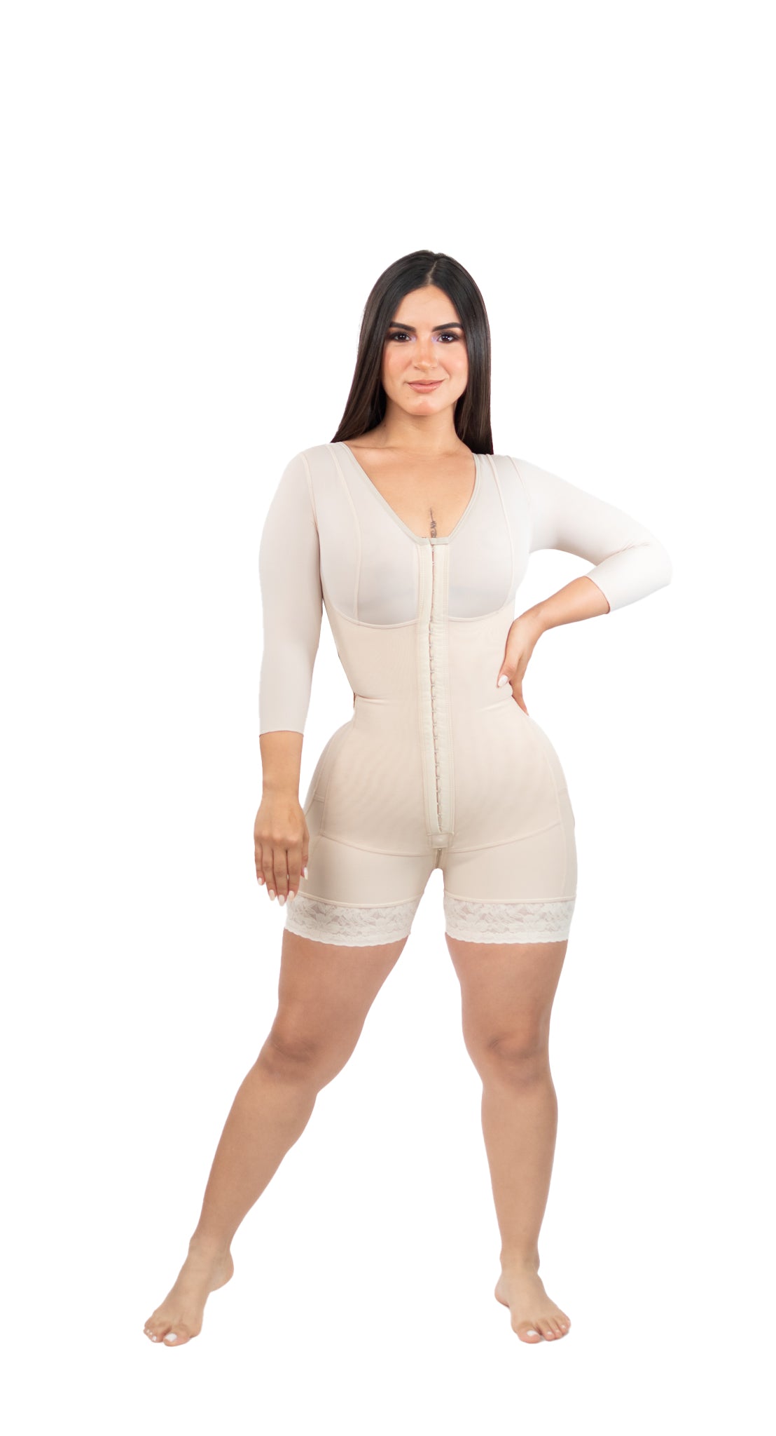 Faja con sujetador con mangas